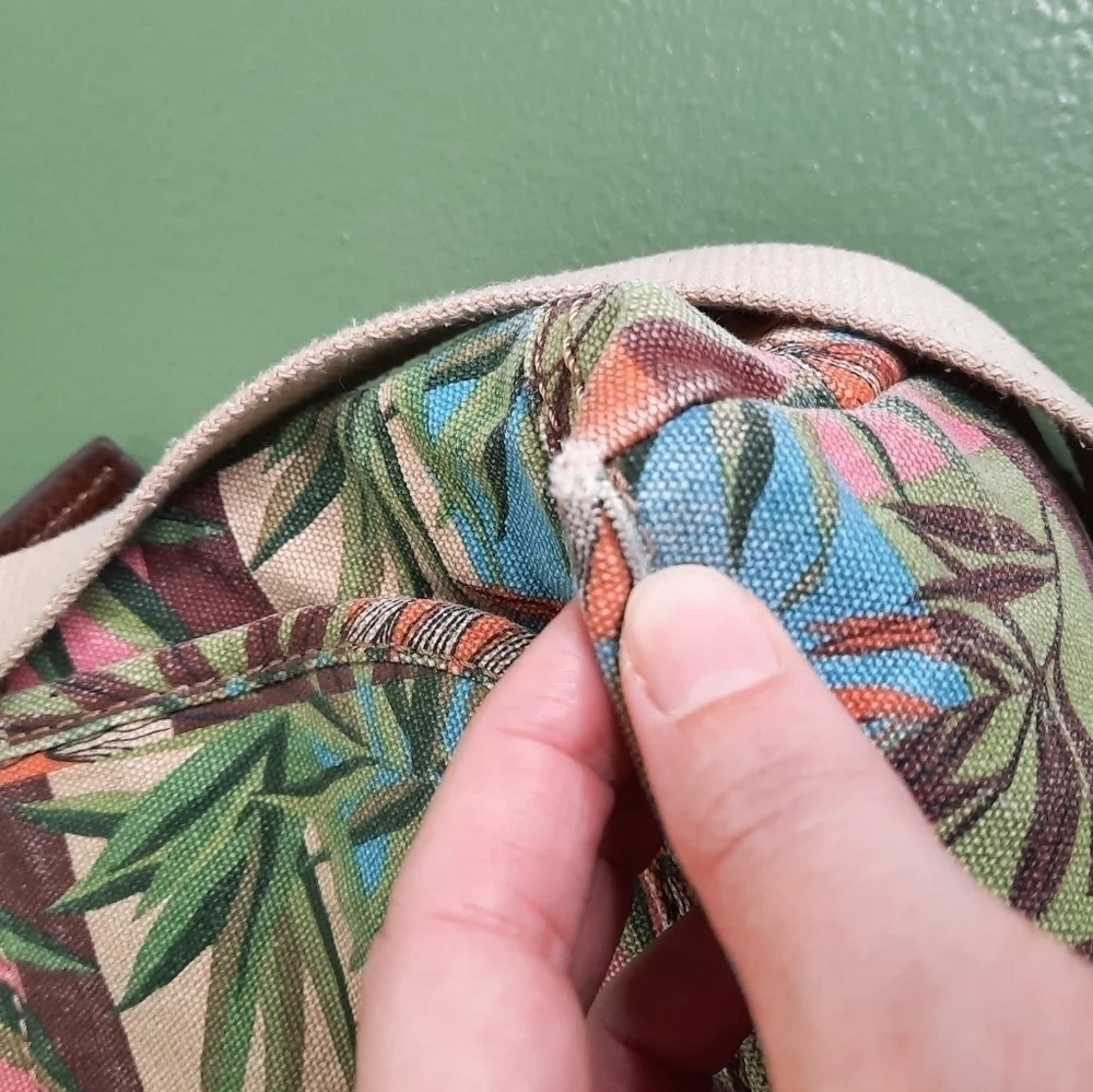 RELIC Palm Leaf Crossbody Messenger Bag